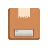 box carton packing postal service vector