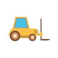 forklift vehicle service isolated icon vector