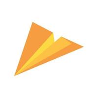paper airplane flying isolated icon vector
