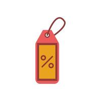 commercial tag hanging isolated icon vector