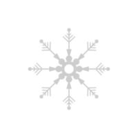 happy merry christmas snowflake icon vector