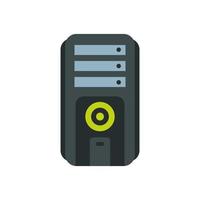 computer desktop tower isolated icon vector