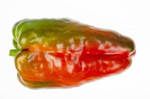 Large fruit of sweet bell pepper isolated on white background. Studio Photo. photo