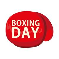 boxing day label vector