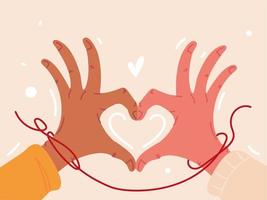 red string of destiny, theme vector