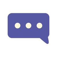 message speech bubble vector