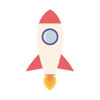 launching spaceship icon vector