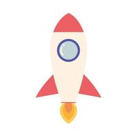 launching spaceship icon vector