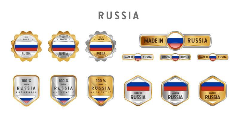 Premium Vector  Russia flag map and coat of arms