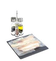 Packaging of frozen fillets of white fish, pollock photo