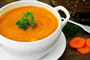 Carrot Cream Soup Diet Food photo