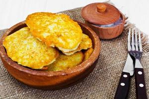 Fried Potato Pancakes. Belarusian and German Cuisine photo