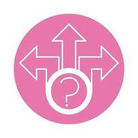 alzheimer disease, orientation problems, decrease in mental human ability color block style icon vector