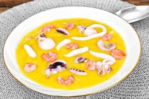 Cream Soup with Seafood photo