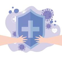 thanks, doctors, nurses, shield protection hands support medical