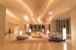 abstract blur hotel lobby and reception for background photo