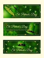 St. Patrick's Day Banner with Hat Ornament vector