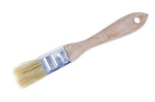 Paint brush isolated on white background. Studio Photo