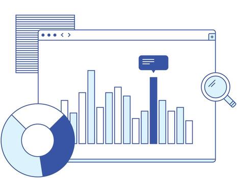 Data analysis and statistics vector