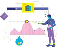 análisis de los datos vector