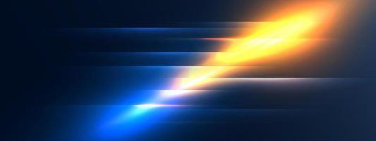 Abstract background with shiny golden light vector