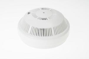 Smoke alarm isolated on white background. Studio Photo. photo