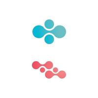 Molecule logo icon template for  science brand identity. vector