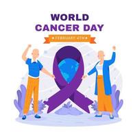 World Cancer Day Concept vector