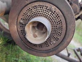 Old motor pulley photo