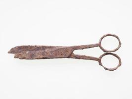 Old rusted scissors photo