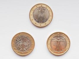 One Euro coin photo