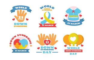 Down Syndrome Day Stickers vector