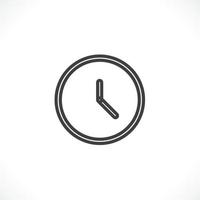 Clock icon. Clock Time symbol flat style. design web site icon, logo, app, UI. Illustration - Vector. EPS10. vector