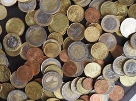 Euro coins, European Union background photo