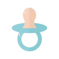 baby pacifer with a blue color vector