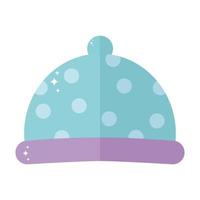 baby hat with dots in it vector