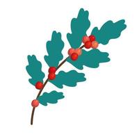 pretty mistletoe design vector