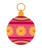 pretty christmas ball vector