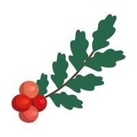 cute mistletoe design vector