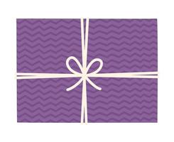 purple gift box illustration vector