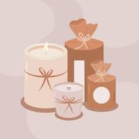 nice candle design vector