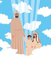 design of holy family vector