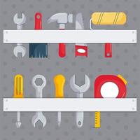 construction tools design vector