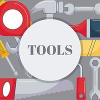 construction tools illustration vector