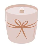 pretty candle illustration vector