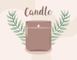 nice candle poster vector