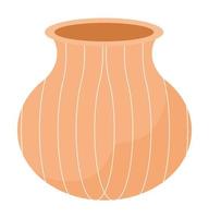 pottery jar design vector