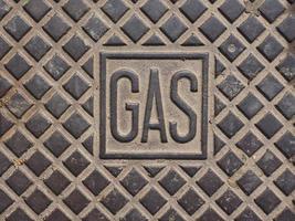 Gas manhole grid photo