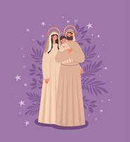 holy family poster vector