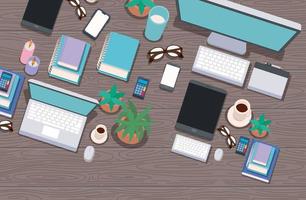 work space illustration vector